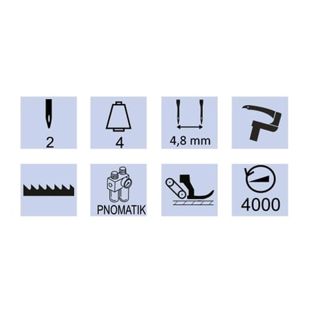 Jack JK-T9280D-53-Q-1/8 3 İğne  Zincir Dikiş Kollu  Makinesi (3,2mm) Kot